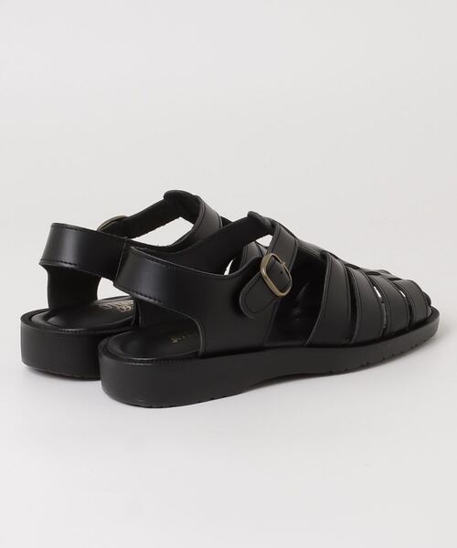 HARE【L メンズ】レザーサンダル ブラック グルカ ストラップ 楽天市場】サンダル メンズ 厚底 黒 グルカサンダル レザー 合成