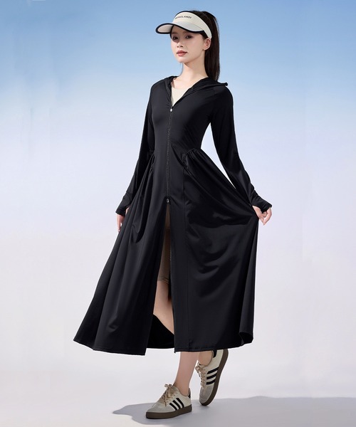 Lace Ladies ラッシュガード ウエスト シェイプ ワンピース風