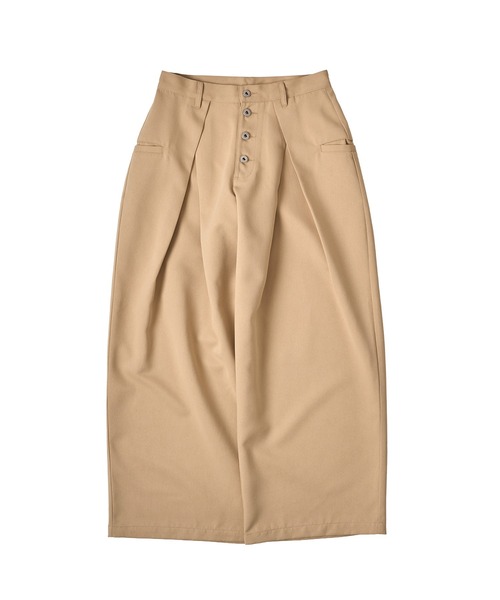 WISH FOR EVER スラックス 「新色追加」ASSORT CROSS TUCK BAGGY