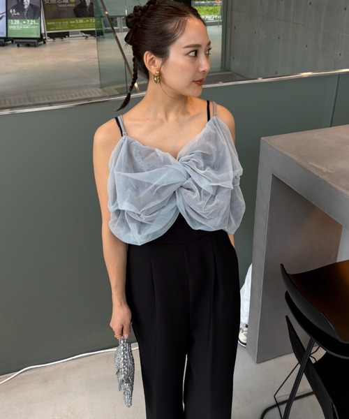 ANDRESD ブラウス シャツ twisted bustier layered tops