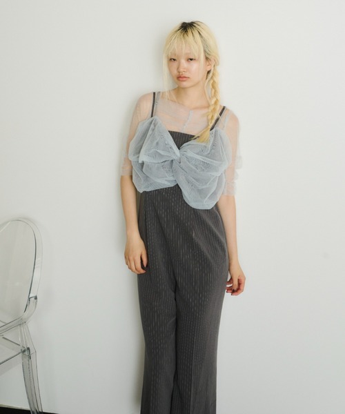 ANDRESDツイステッドビスチェレイヤードトップス twisted bustier layered tops / ツイステッドビスチェ