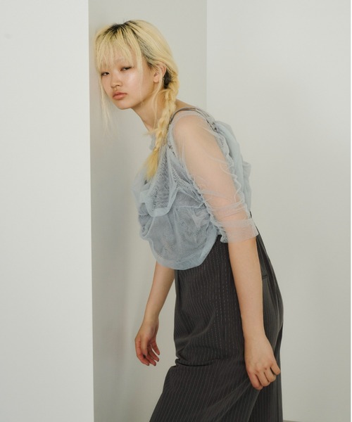 ANDRESD ブラウス シャツ twisted bustier layered tops
