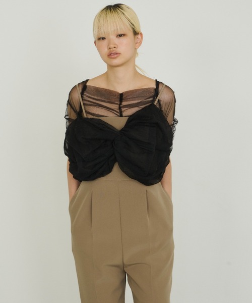 ANDRESD ブラウス シャツ twisted bustier layered tops