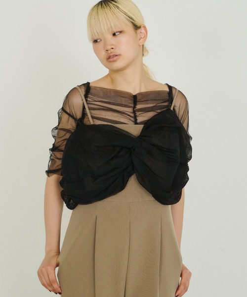 ANDRESD チャコール　トップスのみ ANDRESD レディーストップス（色：グレー系）｜ファッション