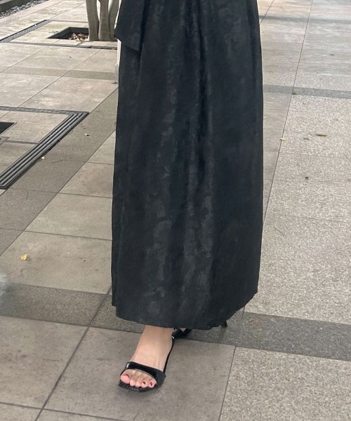 DONOBAN（ドノバン） ドレス 「ANDRESD」bubble sleeve jacquard dress