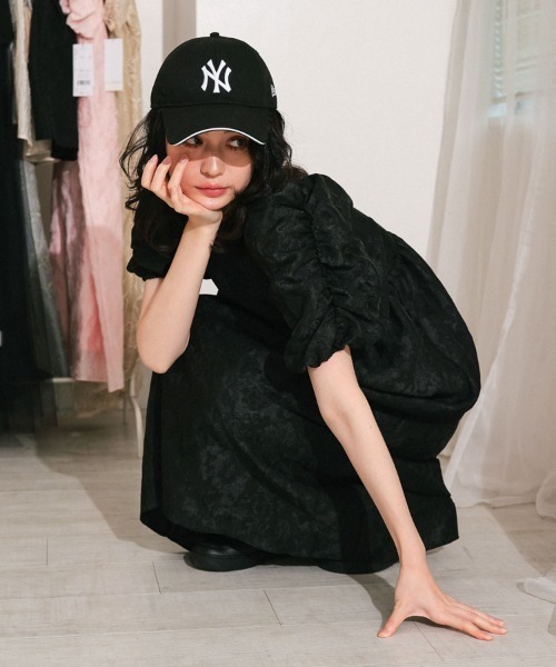 DONOBAN（ドノバン） ドレス 「ANDRESD」bubble sleeve jacquard dress