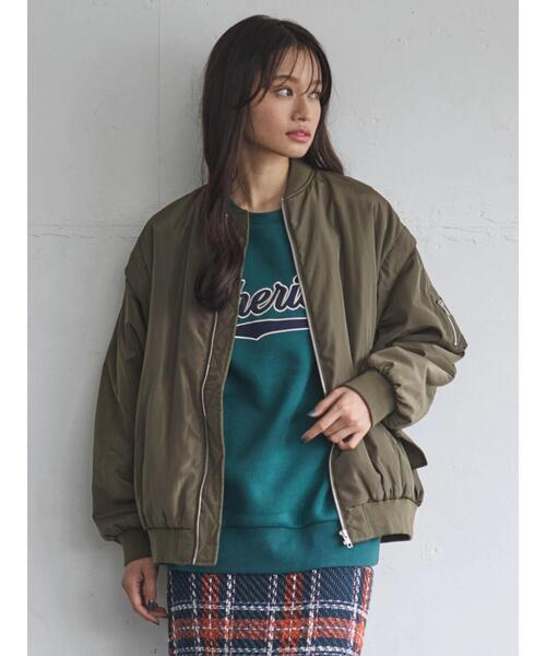 「Green Parks」 「ELENCARE DUE」ブルゾン FREE カーキ レディース_画像2