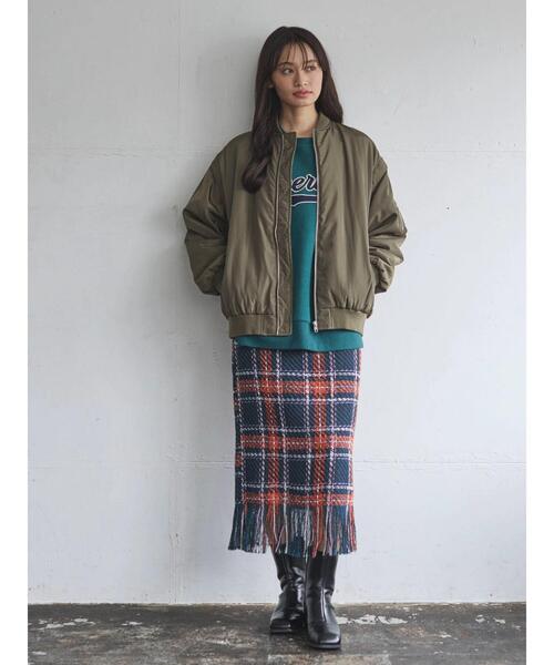 「Green Parks」 「ELENCARE DUE」ブルゾン FREE カーキ レディース_画像4