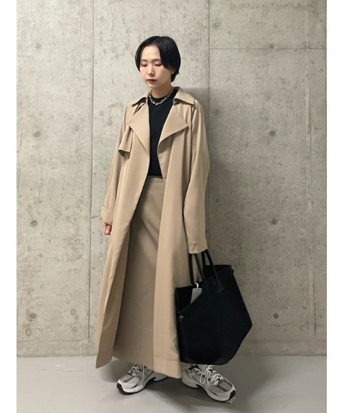Mila Owen ベージュ トレンチコート Mila Owen（ミラオーウェン） トレンチコート 0 ベージュ レディース