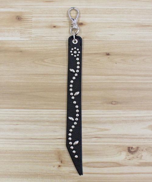 Schott N.Y.C（ショット） キーホルダー FLOWER STUDS LEATHER KEY