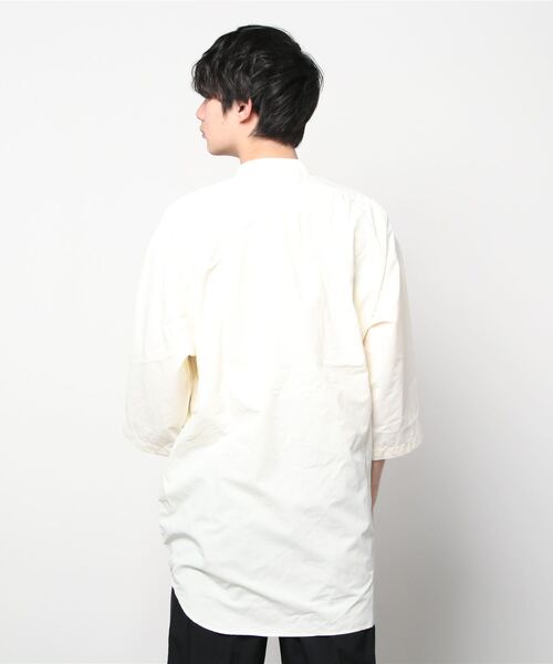 「BURLAP OUTFITTER」 半袖シャツ LARGE オリーブドラブ メンズ_画像3