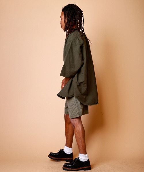 「BURLAP OUTFITTER」 半袖シャツ LARGE オリーブドラブ メンズ_画像7