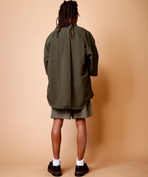 「BURLAP OUTFITTER」 半袖シャツ LARGE オリーブドラブ メンズ_画像8