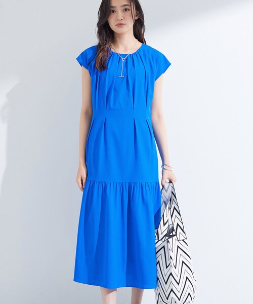 INDIVI（インディヴィ） ワンピース 「1枚でコーデ完成！」タック