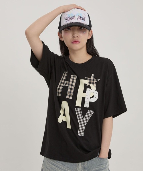 tシャツ 「UNISEX」Wai Kei／ハッピーパッチワークT レディース メンズ
