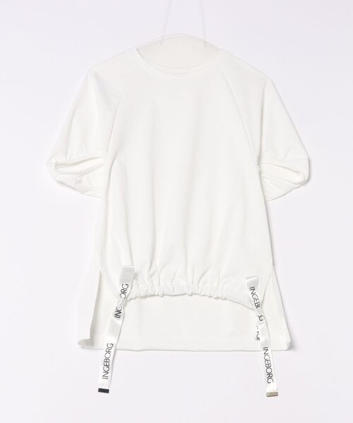 tシャツ ロゴ入りゆったりカットソー レディース
