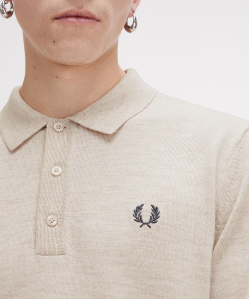 FRED PERRY（フレッドペリー） 長袖ポロシャツ M ブラック系その他