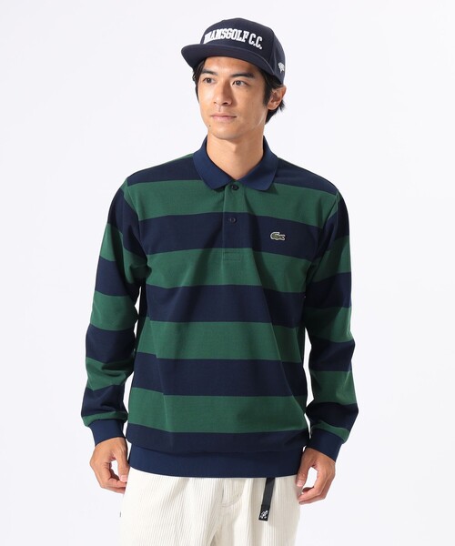 LACOSTE ポロシャツ 「別注」LACOSTE / ボーダー ロングスリーブ