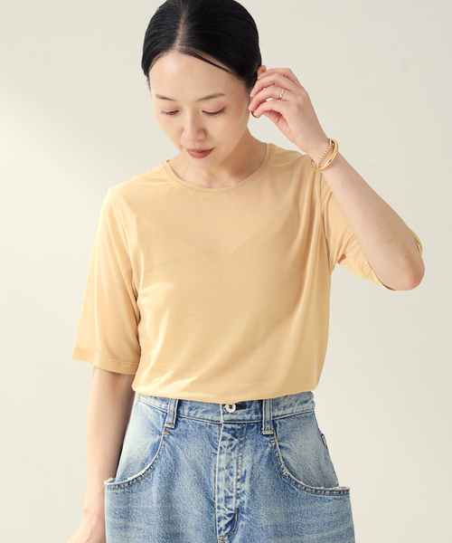 【美品】〈Plage〉カットソー plage tシャツ sheer mesh TEE レディース : ZOZOTOWN Yahoo!店