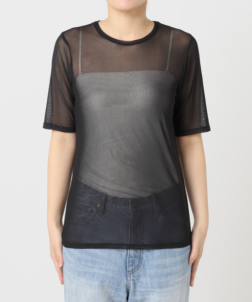 トップス Plage Mesh Sheer DY T トップス Plage Mesh Sheer DY T plage tシャツ sheer mesh TEE