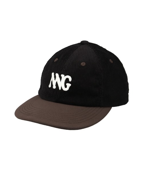 ナンガ　キャップ　コーデュロイ　黒 NANGA（ナンガ） キャップ 帽子 CORDUROY NNG LOGO CAP/コーデュロイ