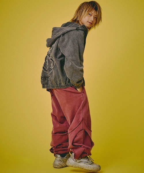 GALFY（ガルフィー） パーカー A'GEM/9 × .kom ぐるグニャデニム