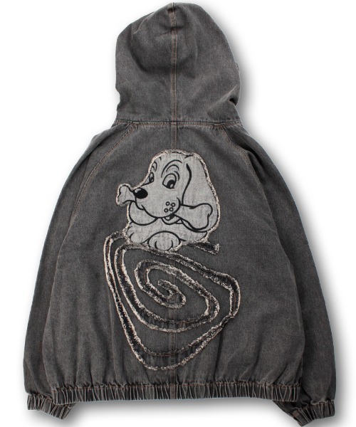 GALFY（ガルフィー） パーカー A'GEM/9 × .kom ぐるグニャデニム