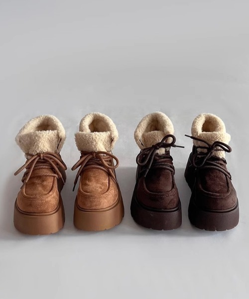 ブーツ 厚底ボアムートンブーツ レディース : ZOZOTOWN Yahoo!店