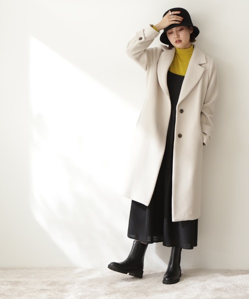 「N.（N. Natural Beauty Basic）」 チェスターコート MEDIUM グレー レディース_画像4