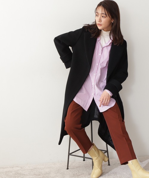 「N.（N. Natural Beauty Basic）」 チェスターコート MEDIUM グレー レディース_画像8