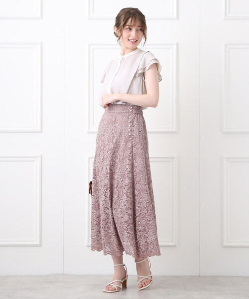 「couture brooch」 ノースリーブブラウス 38 ベージュ系その他7 レディース_画像8