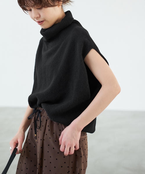 Spick＆Span ニット セーター オフタートルニットベスト