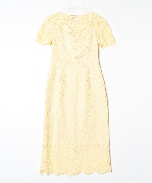 CELFORD（セルフォード） レース半袖ワンピース 36 イエロー
