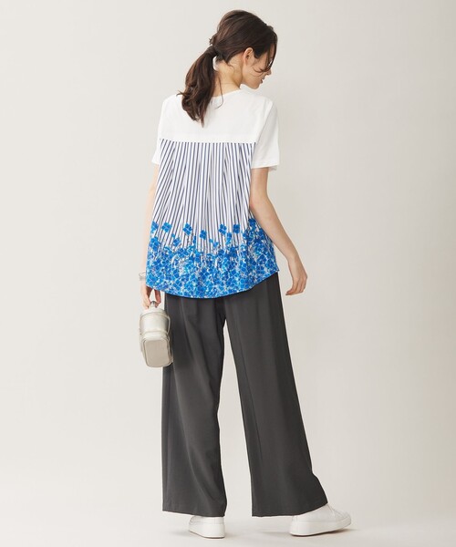 「自由区」 半袖Tシャツ 46 ホワイト レディース_画像5