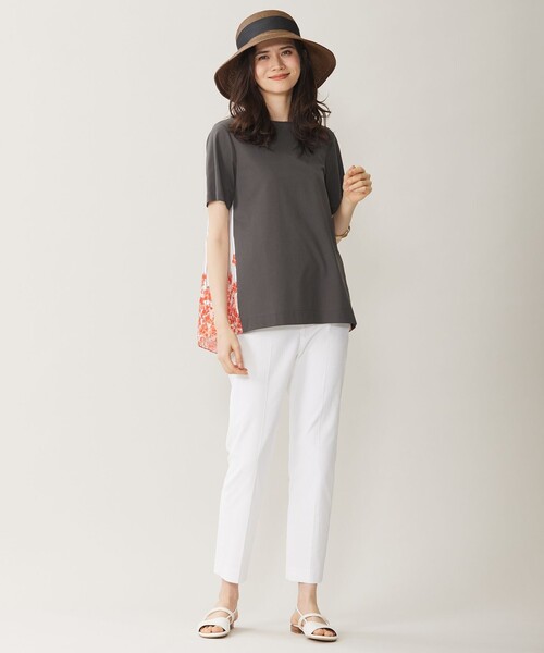 「自由区」 半袖Tシャツ 46 ホワイト レディース_画像6