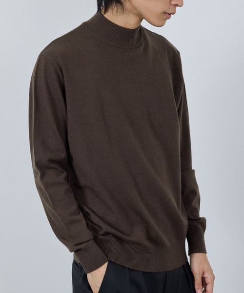 NAVY セーター ニット 素肌ニット ハイネック メンズ : ZOZOTOWN Yahoo