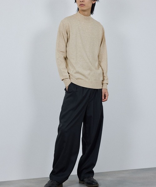 NAVY セーター ニット 素肌ニット ハイネック メンズ : ZOZOTOWN Yahoo