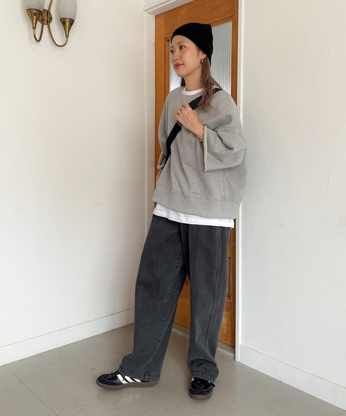 PICHI トレーナー スウェット 七分袖デイリースウェット レディース