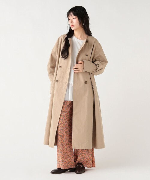 【新品】BEAMS LIGHTS　レディース　ロングコート　サイズ38　裏起毛 BEAMS LIGHTS（ビームスライツ）の「BEAMS LIGHTS / リサイクルウール