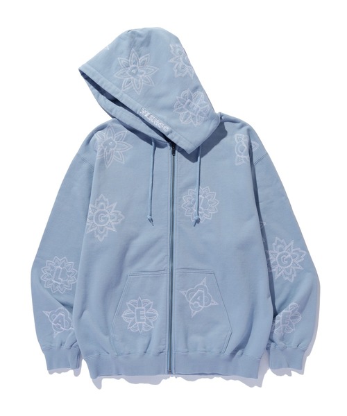 700FILL Embroidered Small Payment パーカー XLARGE（エクストラ ラージ） パーカー ALLOVER EMBROIDERY ZIP UP