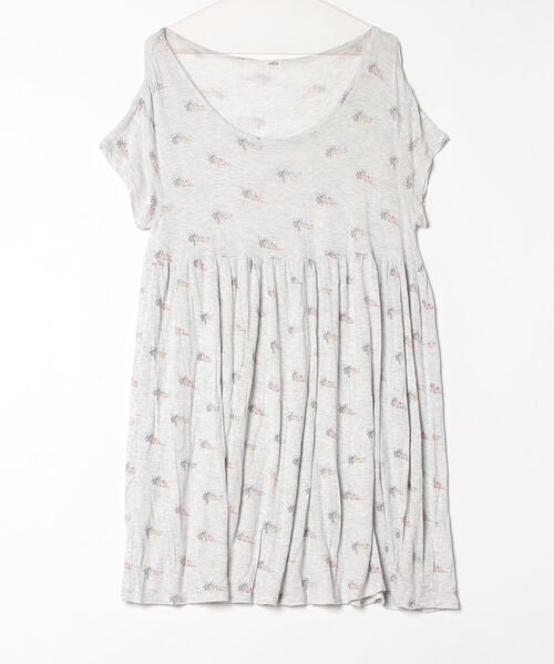 gelato pique（ジェラートピケ） 半袖ワンピース FREE グレー