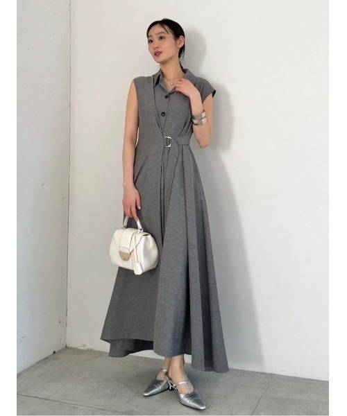 FRAY I.D ベージュノースリーブワンピース FRAY I.D（フレイ・アイディー） ノースリーブワンピース 0 ベージュ