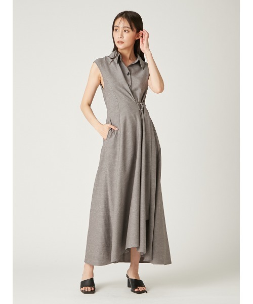 FRAY I.D（フレイ・アイディー） ノースリーブワンピース 0 ベージュ