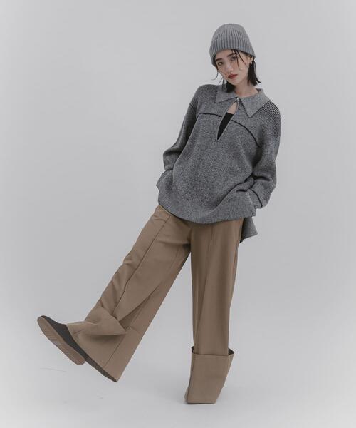 SENSE OF PLACE by URBAN RESEARCH ニット セーター ルーズフカVネック