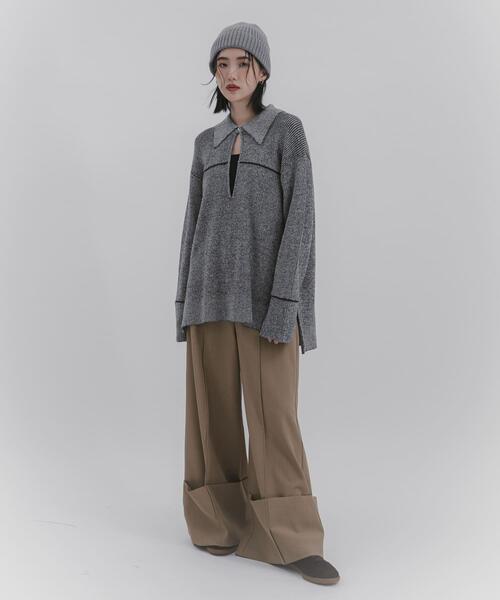 セーター SENSE OF PLACE by URBAN RESEARCH ニット セーター ルーズフカVネック