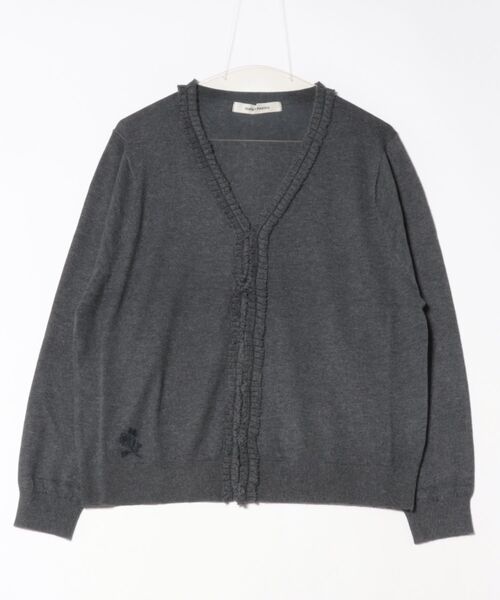 SUPER HAKKA（スーパーハッカ） カーディガン フラワーワンポイント