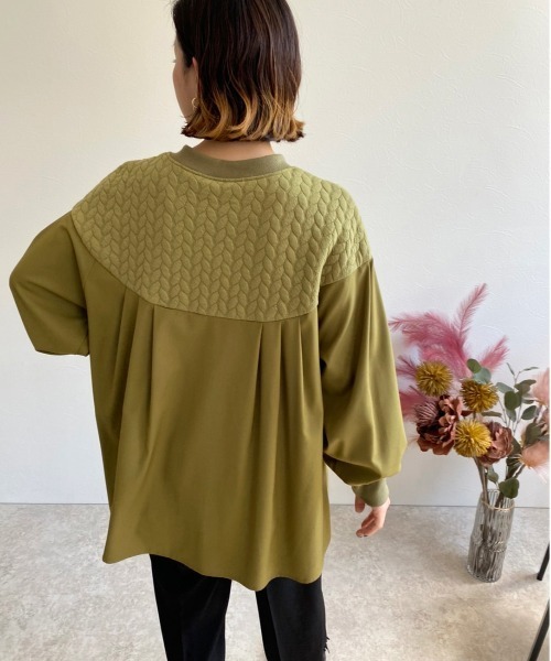 「LHELBIE」 長袖ブラウス M オリーブ レディース_画像7
