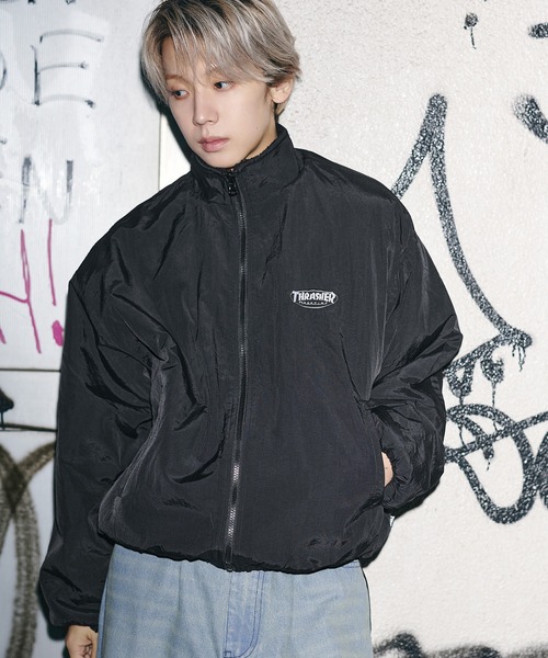 【新品未使用】soeur7 2wayミリタリーオーバーブルゾン&長袖Tシャツ YOUTH OF THE WATER - shirt blouson / スミクロ - black / 251-04002