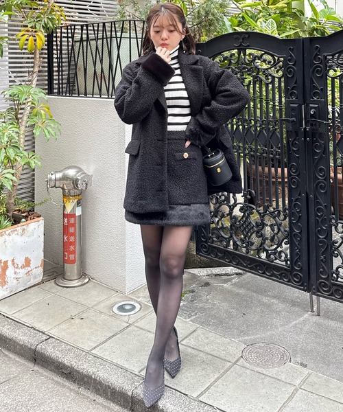 ROYAL PARTY（ロイヤルパーティー） スカート ヘムファータイトミニ