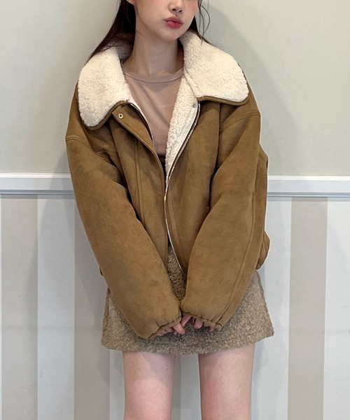 by muni:r ムートンコート ボアコート 「2WAY・着用動画あり